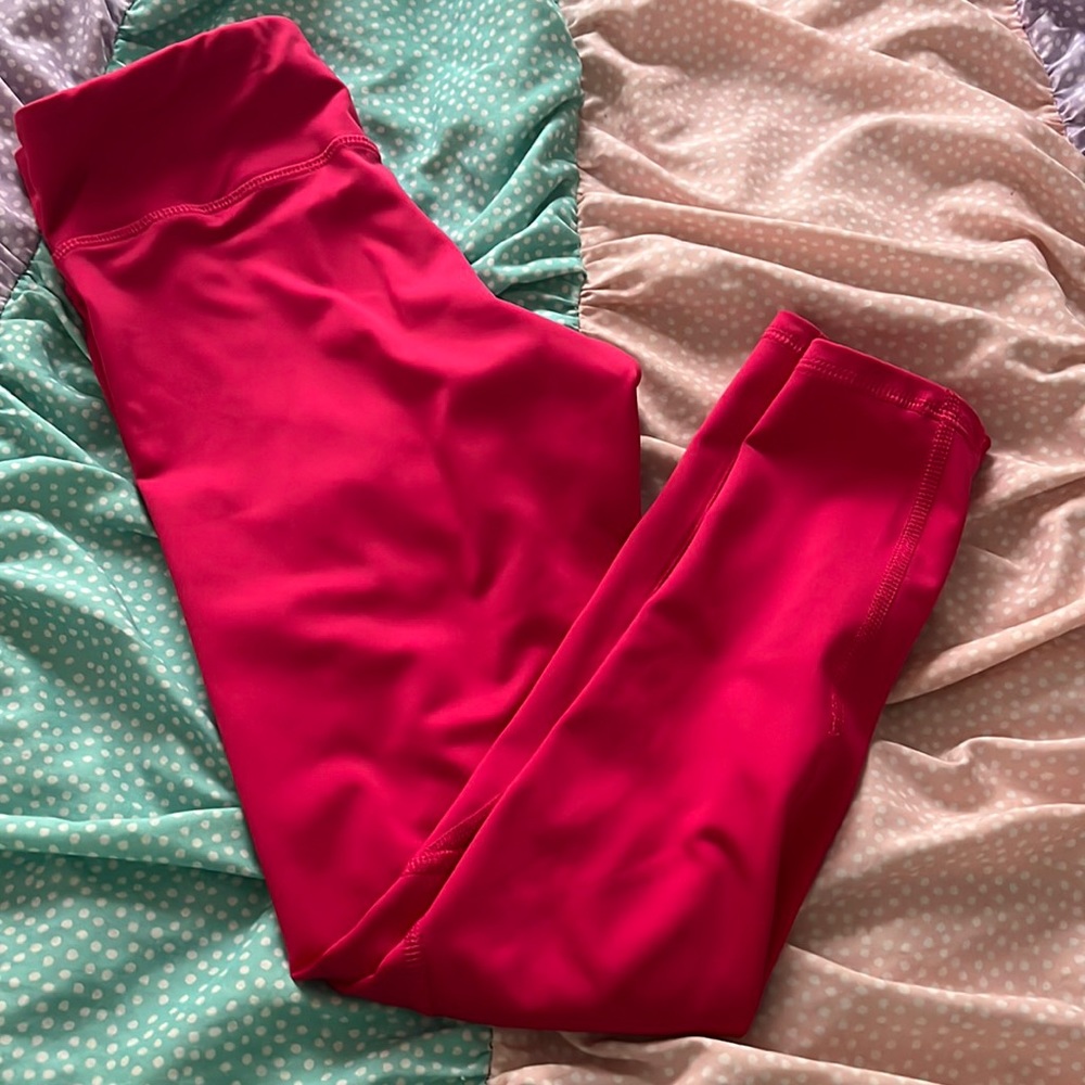 Hot pink legging’s, Size L(10-12) in girls